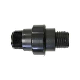 SUPERIOR PUMP 99509/SC150B Check Valve, 1-1/2 x 1-1/4 in, MPT x Barb, ABS Body