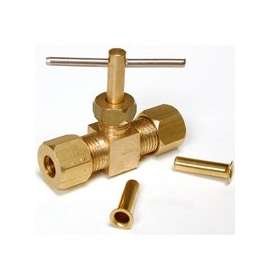 Dial 9406 Compression Needle Valve, Straight, Brass, For: Evaporative Cooler Purge Systems