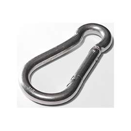 BARON 2450S-3/8 Spring Snap, 400 lb Working Load, Stainless Steel