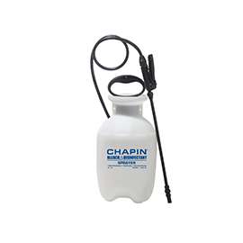 CHAPIN 20075 Bleach Sprayer, 1 gal Tank, Poly Tank, 34 in L Hose