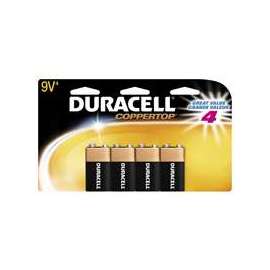 DURACELL 41333935645 Battery, 9 V Battery, Alkaline, Manganese Dioxide
