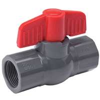 B & K 107-103 Ball Valve, 1/2 in Connection, FPT x FPT, 150 psi Pressure, PVC Body