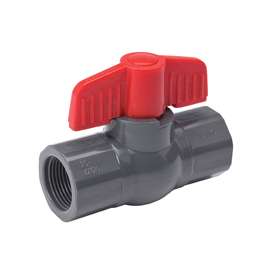 B & K 107-106 Ball Valve, 1-1/4 in Connection, FPT x FPT, 150 psi Pressure, PVC Body