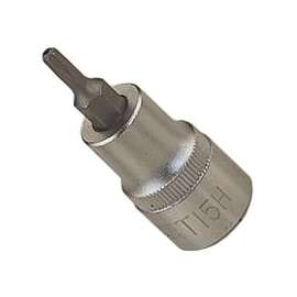 Vulcan 3505002720 Fractional Star Bit Socket, T15 Tip, Chrome