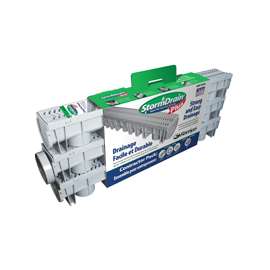 FERNCO StormDrain FSDP-GP3G Garage Pack, 42 in L, 5-13/16 in W, Polypropylene