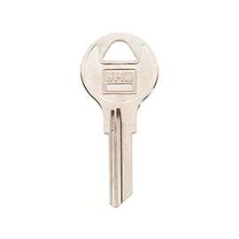 HY-KO 11010AP2 Key Blank, Brass, Nickel, For: Chicago Cabinet, House Locks and Padlocks