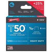 T50 Type Staples, 5/16 in L x 3/8 in W