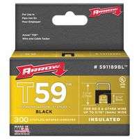 T59 Type Staples, 5/16 in L x 5/16 in W, Black