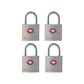 Master Lock 4683Q Padlock, Keyed Alike Key, 3/32 in Dia Shackle, Steel Shackle, Metal Body, 7/8 in W Body