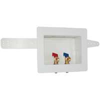 EASTMAN 60245 Washing Machine Outlet Box, 1/2, 3/4 in Connection, Brass