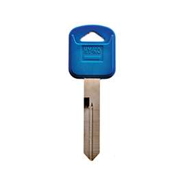 HY-KO 13005H75PB Key Blank, Brass/Plastic, Nickel, For: Ford Vehicle Locks