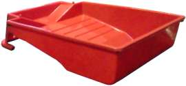 9" RED Deep Plas Tray