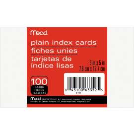 Mead 90 lb Stock Index Cards