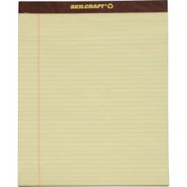 SKILCRAFT Top Bound Perforated Legal Pads