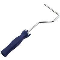 WOOSTER Mini-Koter R012-4 Roller Frame, 4 in L Roller, Plastic Handle, Threaded Handle, Blue Handle
