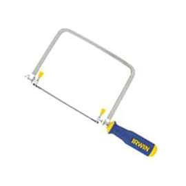 IRWIN ProTouch Series 2014400 Coping Saw, 6-1/2 in L Blade, 17 TPI, Steel Blade, Ergonomic Handle