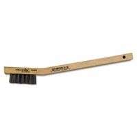 Utility Brushes, Wood Block/Handle, Stainless Steel Bristles, Stapled