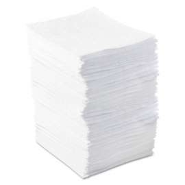 Oil-Only Sorbent Pad, Heavy-Weight, Absorbs 34 gal, 15 in x 17 in