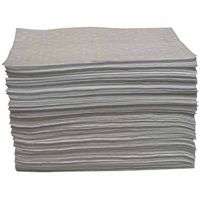 Oil-Only Sorbent Pad, Light-Weight, Absorbs 17 gal, 15 in x 17 in
