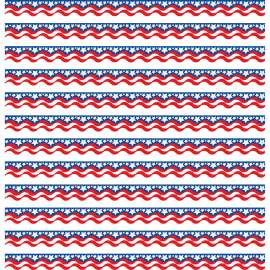 Teacher Created Res. Patriotic Scallpd Border Trim