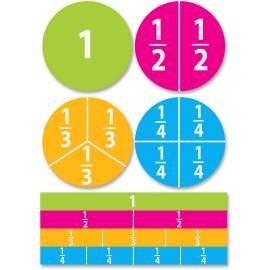 Ashley Prod. Dry Erase Fractions Die-cut Magnets