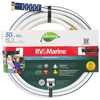 SWAN MRV58050 Water Hose, 5/8 in ID, 50 ft L, White
