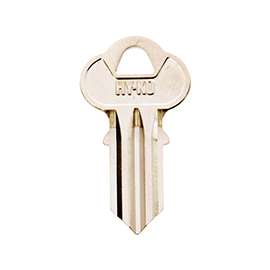 HY-KO 11010CG6 Key Blank, Brass, Nickel, For: Chicago Cabinet, House Locks and Padlocks