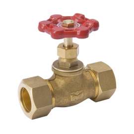 3/4" CMP BRS Stop Valve