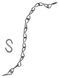3PK 18" BLK FLWR Chain