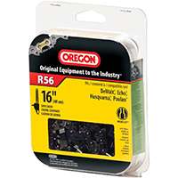 Oregon Micro-Lite R56 Chainsaw Chain, 16 in L Bar, 0.043 Gauge, 3/8 in TPI/Pitch, 56-Link