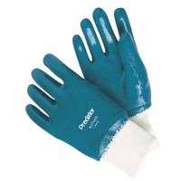Nitrile Coated Gloves, Large, Blue