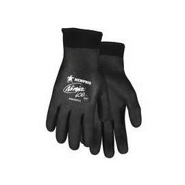 Ninja Ice Gloves, Large, Black, 1.083 in, 1.083 in, Fully Coated