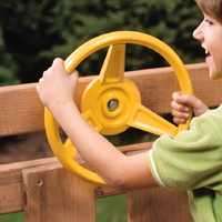 PLAYSTAR PS 7840 Steering Wheel, HDPE, Yellow