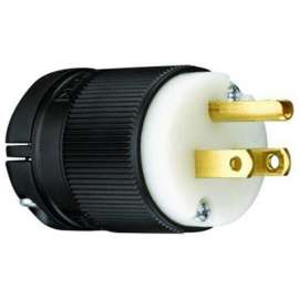 15A125V BLK Straig Plug