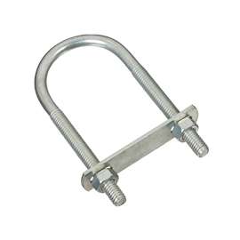 National Hardware N222-158 U-Bolt, 5/16-18 Thread, 2-1/4 in L Thread, Steel, Zinc
