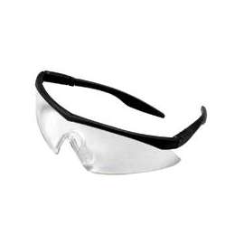 MSA 10049188 Safety Glasses, Anti-Fog Lens, Black Frame