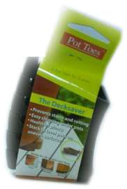 6PK 3" BLK Pot Toes