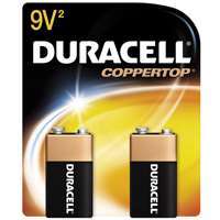 DURACELL MN1604B2Z Battery, 9 V Battery, Alkaline, Manganese Dioxide