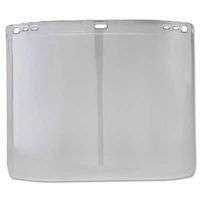 F20 Polycarbonate Face Shields, Unbound, Clear, 15 1/2 in x 8 in