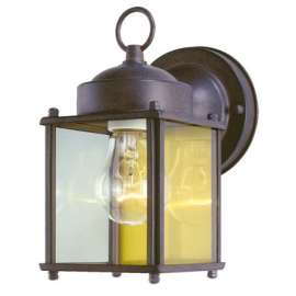 1LGT BRN Wall Lantern