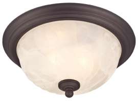 2LGT BRZ Ceil Fixture