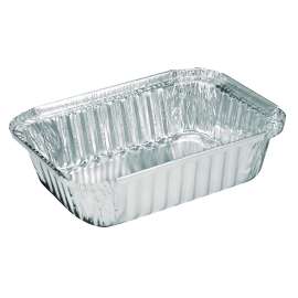 Aluminum Oblong Pan, 1.5-lb Capacity, 5.13 x 7.06 x 1.69, Silver, 500/Carton