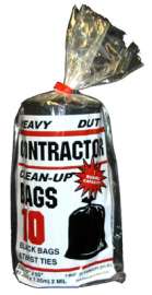 10CT 2Mil BLK Cont Bag