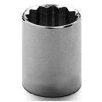 Vulcan MT6498539 Drive Socket, 7 mm Socket, 3/8 in Drive, 6-Point, Chrome Vanadium Steel, Chrome