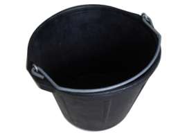 MR 10QT BLK Rubb Bucket