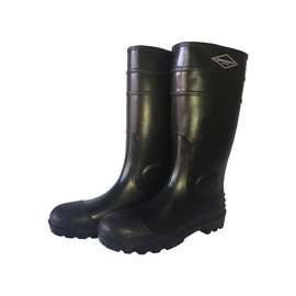 Diamondback L-G06B9 Knee Boots, 9, Black, PVC Upper, Slip on Boots Closure