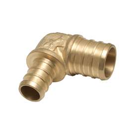 SharkBite UC274LFA Reducing Pipe Elbow, 1/2 x 3/4 in, Barb, 90 deg Angle, 200 psi Pressure