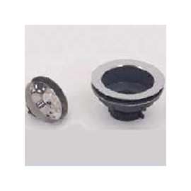 Plumb Pak PP8PC Basket Strainer with Fixed Stick Post, Stainless Steel, Chrome, For: 3-1/2 in Dia Opening Kitchen Sink