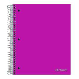 Three-Subject Notebook, 3 Subject, College Rule, Randomly Assorted Cover Color, (150) 11 x 9 Sheets