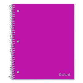 Poly One-Subject Notebook, 1 Subject, College Rule, Randomly Assorted Cover Color, (100) 11 x 9 Sheets